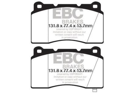 EBC 09+ Hyundai Genesis Coupe 2.0 Turbo (Brembo) Bluestuff Front Brake Pads EBC Brake Pads - Racing  AXOPROS