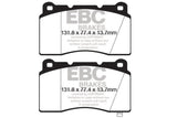 EBC 09+ Hyundai Genesis Coupe 2.0 Turbo (Brembo) Redstuff Front Brake Pads EBC Brake Pads - Performance  AXOPROS
