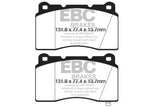 EBC 09+ Hyundai Genesis Coupe 2.0 Turbo (Brembo) Redstuff Front Brake Pads EBC Brake Pads - Performance  AXOPROS