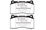 EBC 09+ Hyundai Genesis Coupe 2.0 Turbo (Brembo) Yellowstuff Front Brake Pads EBC Brake Pads - Performance  AXOPROS