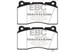 EBC 09+ Hyundai Genesis Coupe 2.0 Turbo (Brembo) Yellowstuff Front Brake Pads EBC Brake Pads - Performance  AXOPROS