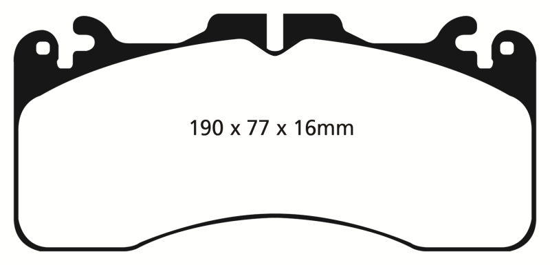EBC 09+ Lexus LS460 4.6 Sport Redstuff Front Brake Pads EBC Brake Pads - Performance  AXOPROS