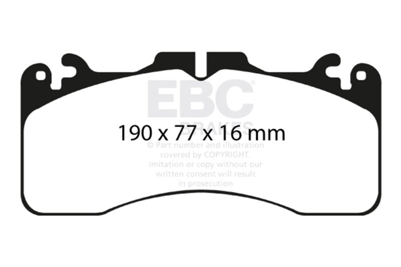 EBC 09+ Lexus LS460 4.6 Sport Redstuff Front Brake Pads EBC Brake Pads - Performance  AXOPROS