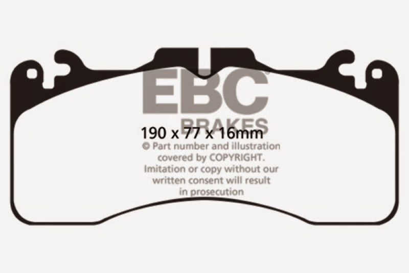 EBC 09+ Lexus LS460 4.6 Sport Redstuff Front Brake Pads EBC Brake Pads - Performance  AXOPROS
