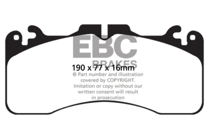 EBC 09+ Lexus LS460 4.6 Sport Redstuff Front Brake Pads EBC Brake Pads - Performance  AXOPROS