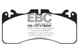 EBC 09+ Lexus LS460 4.6 Sport Redstuff Front Brake Pads EBC Brake Pads - Performance  AXOPROS