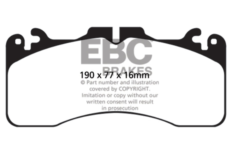 EBC 09+ Lexus LS460 4.6 Sport Redstuff Front Brake Pads EBC Brake Pads - Performance  AXOPROS