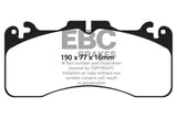 EBC 09+ Lexus LS460 4.6 Sport Redstuff Front Brake Pads EBC Brake Pads - Performance  AXOPROS