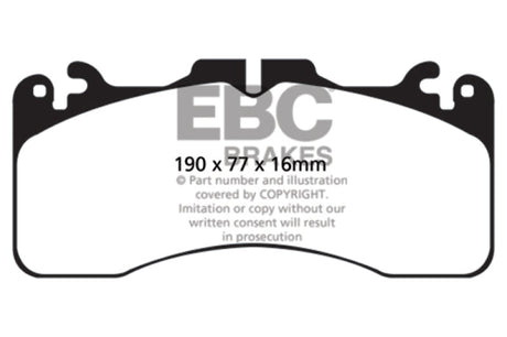 EBC 09+ Lexus LS460 4.6 Sport Redstuff Front Brake Pads EBC Brake Pads - Performance  AXOPROS