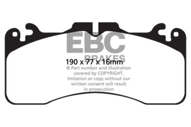 EBC 09+ Lexus LS460 4.6 Sport Redstuff Front Brake Pads EBC Brake Pads - Performance  AXOPROS