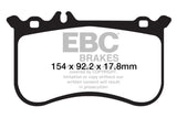 EBC 10-11 Mercedes-Benz CL550 5.5 AMG Sport Pkg Redstuff Front Brake Pads EBC Brake Pads - Performance  AXOPROS