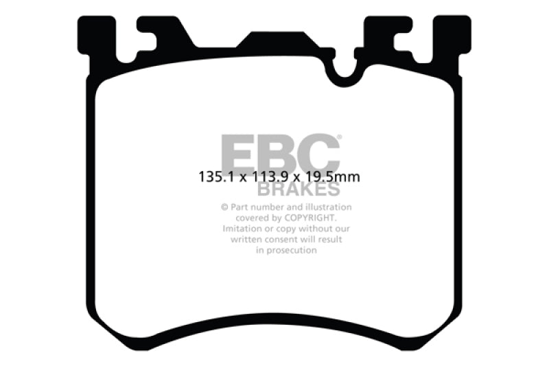 EBC 10-13 BMW X5M 4.4 Twin Turbo Redstuff Front Brake Pads EBC Brake Pads - Performance  AXOPROS