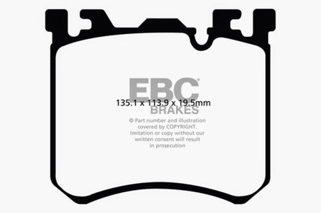 EBC 10-13 BMW X5M 4.4 Twin Turbo Redstuff Front Brake Pads EBC Brake Pads - Performance  AXOPROS