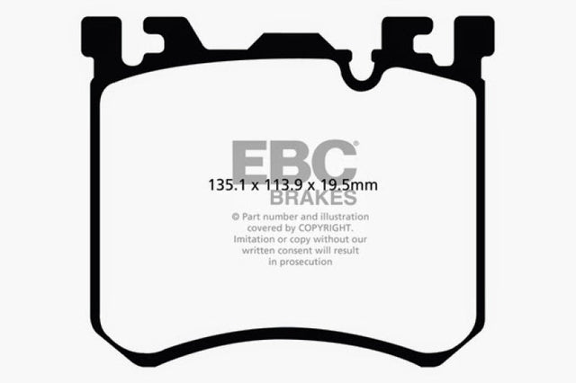 EBC 10-13 BMW X5M 4.4 Twin Turbo Redstuff Front Brake Pads EBC Brake Pads - Performance  AXOPROS