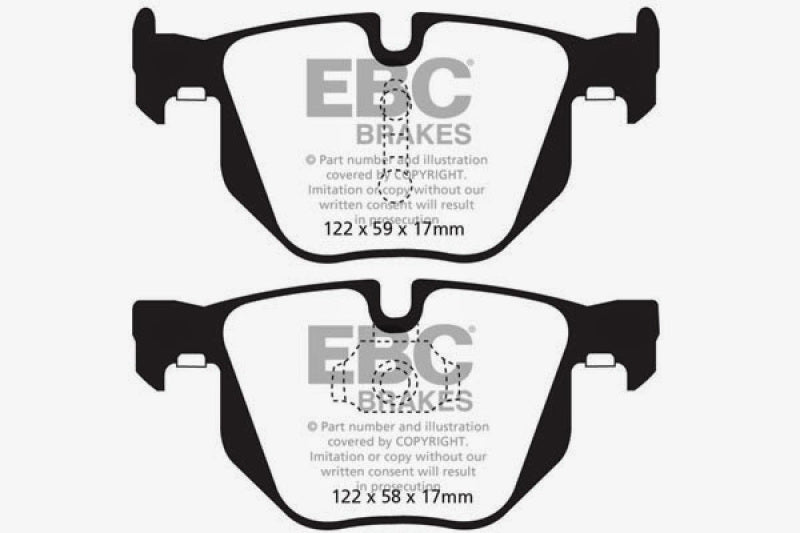EBC 10-14 BMW X5 3.0 Turbo (35) Yellowstuff Rear Brake Pads EBC Brake Pads - Performance  AXOPROS