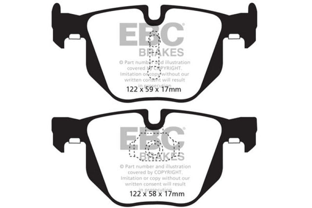 EBC 10-14 BMW X5 3.0 Turbo (35) Yellowstuff Rear Brake Pads EBC Brake Pads - Performance  AXOPROS