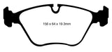 EBC 10-14 BMW X5 4.4 Twin Turbo (50) Yellowstuff Front Brake Pads EBC Brake Pads - Performance  AXOPROS