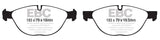 EBC 10-14 BMW X5 4.4 Twin Turbo (50) Yellowstuff Front Brake Pads EBC Brake Pads - Performance  AXOPROS
