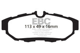 EBC 10-14 Ford Mustang 3.7 Yellowstuff Rear Brake Pads EBC Brake Pads - Performance  AXOPROS