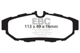 EBC 10-14 Ford Mustang 3.7 Yellowstuff Rear Brake Pads EBC Brake Pads - Performance  AXOPROS
