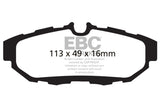 EBC 10-14 Ford Mustang 3.7 Yellowstuff Rear Brake Pads EBC Brake Pads - Performance  AXOPROS