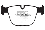 EBC 10+ BMW X5M 4.4 Twin Turbo Yellowstuff Rear Brake Pads EBC Brake Pads - Performance  AXOPROS