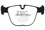 EBC 10+ BMW X5M 4.4 Twin Turbo Yellowstuff Rear Brake Pads EBC Brake Pads - Performance  AXOPROS