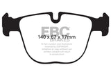 EBC 10+ BMW X5M 4.4 Twin Turbo Yellowstuff Rear Brake Pads EBC Brake Pads - Performance  AXOPROS