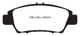 EBC 10+ Honda CR-Z 1.5 Hybrid Greenstuff Front Brake Pads EBC Brake Pads - Performance  AXOPROS