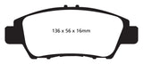 EBC 10+ Honda CR-Z 1.5 Hybrid Greenstuff Front Brake Pads EBC Brake Pads - Performance  AXOPROS