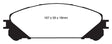 EBC 10+ Lexus RX350 3.5 (Japan) Greenstuff Front Brake Pads EBC Brake Pads - Performance  AXOPROS