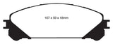 EBC 10+ Lexus RX350 3.5 (Japan) Greenstuff Front Brake Pads EBC Brake Pads - Performance  AXOPROS