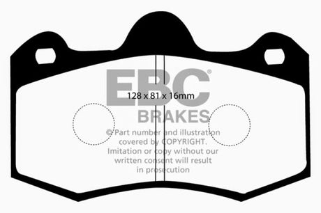 EBC 10+ Lotus Evora 3.5 Redstuff Front Brake Pads EBC Brake Pads - Performance  AXOPROS