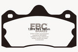 EBC 10+ Lotus Evora 3.5 Redstuff Rear Brake Pads EBC Brake Pads - Performance  AXOPROS