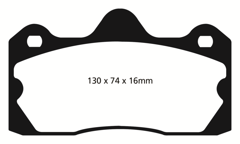 EBC 10+ Lotus Evora 3.5 Redstuff Rear Brake Pads EBC Brake Pads - Performance  AXOPROS