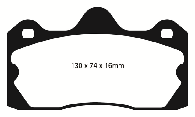 EBC 10+ Lotus Evora 3.5 Redstuff Rear Brake Pads EBC Brake Pads - Performance  AXOPROS