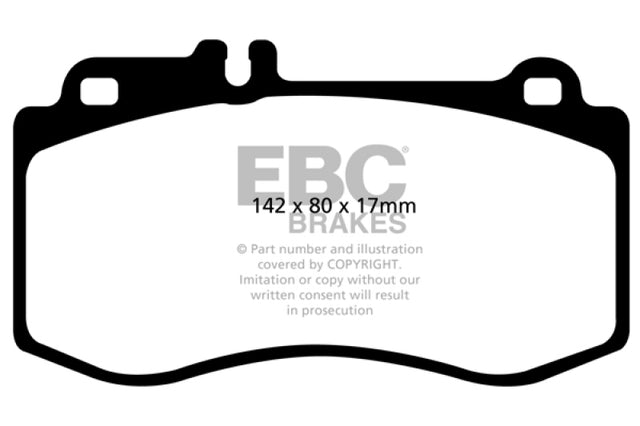 EBC 10+ Mercedes-Benz E350 3.5 AMG Sport Package Yellowstuff Front Brake Pads EBC Brake Pads - Performance  AXOPROS