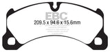 EBC 10+ Porsche Cayenne 3.6 Yellowstuff Front Brake Pads EBC Brake Pads - Performance  AXOPROS