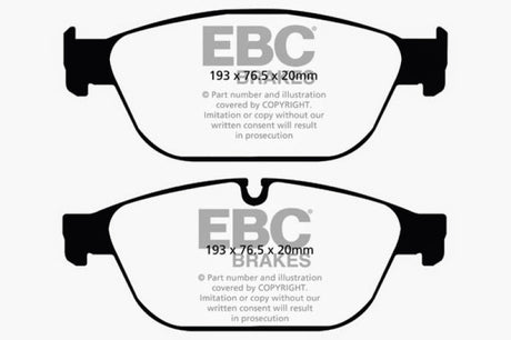 EBC 11-12 Audi A8 Quattro 3.0 Supercharged Redstuff Front Brake Pads EBC Brake Pads - Performance  AXOPROS
