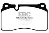 EBC 11-14 Audi TT RS 2.5 Turbo Yellowstuff Front Brake Pads EBC Brake Pads - Performance  AXOPROS