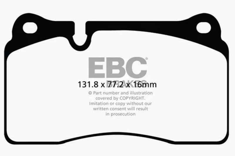 EBC 11-14 Audi TT RS 2.5 Turbo Yellowstuff Front Brake Pads EBC Brake Pads - Performance  AXOPROS