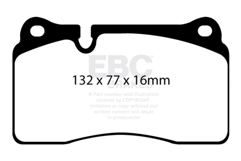 EBC 11-14 Audi TT RS 2.5 Turbo Yellowstuff Front Brake Pads EBC Brake Pads - Performance  AXOPROS