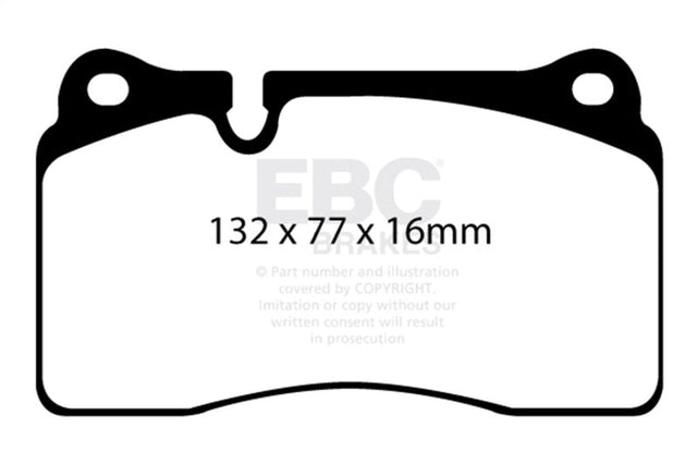 EBC 11-14 Audi TT RS 2.5 Turbo Yellowstuff Front Brake Pads EBC Brake Pads - Performance  AXOPROS