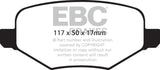 EBC 11-14 Ford Edge 2.0 Turbo Yellowstuff Rear Brake Pads EBC Brake Pads - Performance  AXOPROS