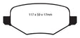 EBC 11-14 Ford Edge 2.0 Turbo Yellowstuff Rear Brake Pads EBC Brake Pads - Performance  AXOPROS