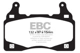 EBC 11-15 Chevrolet Camaro (5th Gen) 6.2 Yellowstuff Front Brake Pads EBC Brake Pads - Performance  AXOPROS