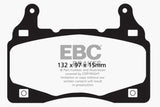 EBC 11-15 Chevrolet Camaro (5th Gen) 6.2 Yellowstuff Front Brake Pads EBC Brake Pads - Performance  AXOPROS