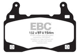 EBC 11-15 Chevrolet Camaro (5th Gen) 6.2 Yellowstuff Front Brake Pads EBC Brake Pads - Performance  AXOPROS