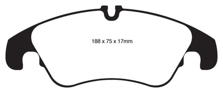 EBC 11 Audi A6 2.0 Turbo Yellowstuff Front Brake Pads EBC Brake Pads - Performance  AXOPROS