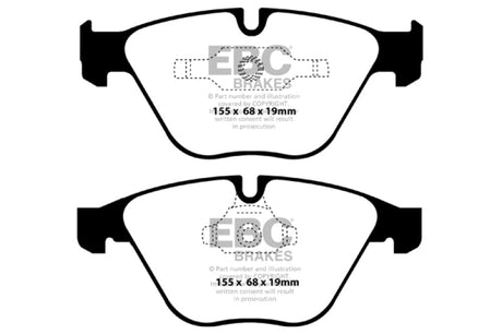 EBC 11+ BMW Z4 3.0 Twin Turbo iS (E89) Redstuff Front Brake Pads EBC Brake Pads - Performance  AXOPROS